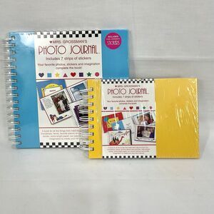 Mrs. Grossman's Photo Journal Lot Set bonus stickers New Spiral Bound 24 Pages